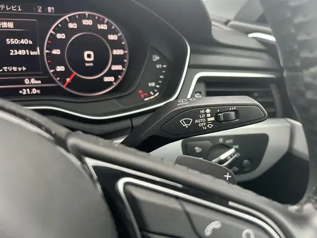 アウディ Ａ５ SB 40TFSIスポーツ 滋賀県 2019(令1)年 5万km マンハッタングレーメタリック アシスタンスP/ラグジュアリーP/マトリクスLEDヘッドライト/レザーシート/シートヒーター/360°カメラ/純正ナビ/TV/CD/DVD/BT/USB/AUX/ACC/LKA/BSM/ドラレコ/純正18インチAW