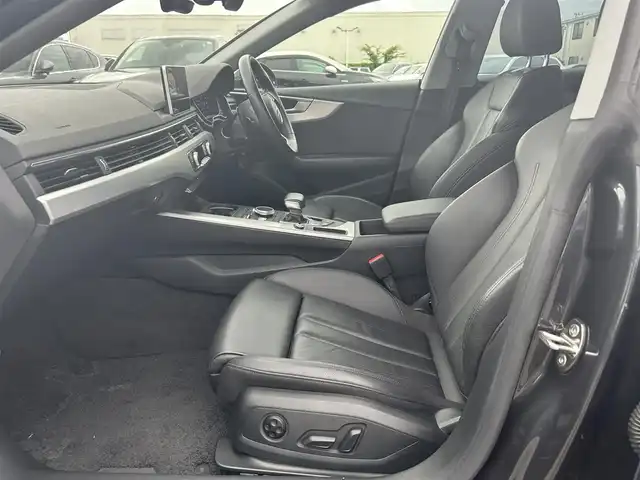 アウディ Ａ５ SB 40TFSIスポーツ 滋賀県 2019(令1)年 5万km マンハッタングレーメタリック アシスタンスP/ラグジュアリーP/マトリクスLEDヘッドライト/レザーシート/シートヒーター/360°カメラ/純正ナビ/TV/CD/DVD/BT/USB/AUX/ACC/LKA/BSM/ドラレコ/純正18インチAW