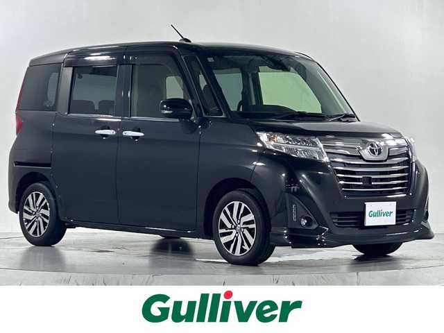 トヨタ ルーミー カスタムG S 佐賀県 2018(平30)年 7.4万km ブラックマイカメタリック 純正9インチナビ/フルセグTV/Bluetooth/CD/DVD/バックカメラ/両側パワースライドドア/ビルトインETC/前方・後方ドライブレコーダー/クルーズコントロール/衝突被害軽減ブレーキ/レーンキープアシスト/コーナーセンサー/シートヒーター/純正フロアマット/純正14インチアルミホイール/純正ドアバイザー/スペアキー1本