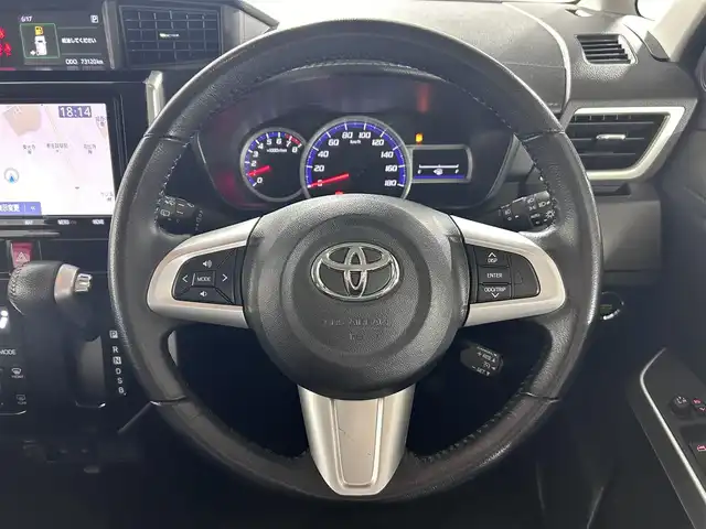 トヨタ ルーミー カスタムG S 佐賀県 2018(平30)年 7.4万km ブラックマイカメタリック 純正9インチナビ/フルセグTV/Bluetooth/CD/DVD/バックカメラ/両側パワースライドドア/ビルトインETC/前方・後方ドライブレコーダー/クルーズコントロール/衝突被害軽減ブレーキ/レーンキープアシスト/コーナーセンサー/シートヒーター/純正フロアマット/純正14インチアルミホイール/純正ドアバイザー/スペアキー1本