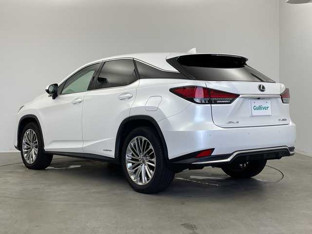 レクサス ＲＸ 450h バージョンL 新潟県 2020(令2)年 3.7万km ソニッククォーツ 純正ナビ/（Bluetooth/フルセグテレビ/CD）/アラウンドビューモニター/赤茶革シート/前席パワーシート/前席シートヒーター・エアシート/後席シートヒーター/ステアリングヒーター/電動格納セカンドシート/ヘッドアップディスプレイ/パワーバックドア/前後ドライブレコーダー/サンルーフ/三眼LEDライト/オートライト/オートハイビーム/レーダークルーズコントロール/レーンキープアシスト/コーナーセンサー/スマートキー/スペアキー/カードキー/パドルシフト