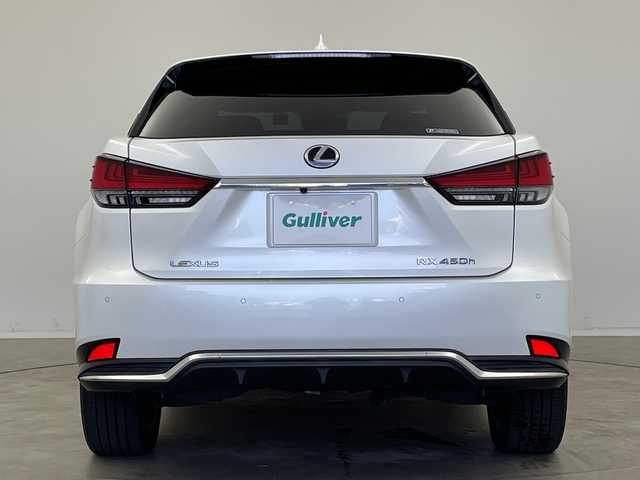 レクサス ＲＸ 450h バージョンL 新潟県 2020(令2)年 3.7万km ソニッククォーツ 純正ナビ/（Bluetooth/フルセグテレビ/CD）/アラウンドビューモニター/赤茶革シート/前席パワーシート/前席シートヒーター・エアシート/後席シートヒーター/ステアリングヒーター/電動格納セカンドシート/ヘッドアップディスプレイ/パワーバックドア/前後ドライブレコーダー/サンルーフ/三眼LEDライト/オートライト/オートハイビーム/レーダークルーズコントロール/レーンキープアシスト/コーナーセンサー/スマートキー/スペアキー/カードキー/パドルシフト