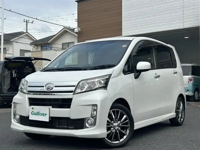 ダイハツ ムーヴ カスタム X SA 埼玉県 2013(平25)年 2.8万km パール ワンオーナー/純正ナビ/ワンセグＴＶ/バックカメラ/Bluetooth/ＣＤプレーヤー/横滑り防止装置/衝突被害軽減システム/スマートキー/スペアキー/エンジンスタートボタン/純正フロアマット/ミュージックプレーヤー接続
