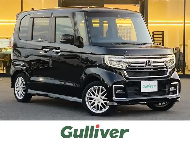 ホンダ Ｎ ＢＯＸ カスタム L ターボ 栃木県 2022(令4)年 7万km クリスタルブラックパール ホンダセンシング/純正8インチメモリナビ/フルセグTV/DVD/Bluetooth/USB/バックカメラ/ETC/ナビ連動ドライブレコーダー/アダプティブクルーズコントロール/両側パワースライドドア/スマートキー×2/ハーフレザーシート/シートヒーター/LEDオートライト/フォグランプ/電子パーキング/パドルシフト/パーキングセンサー