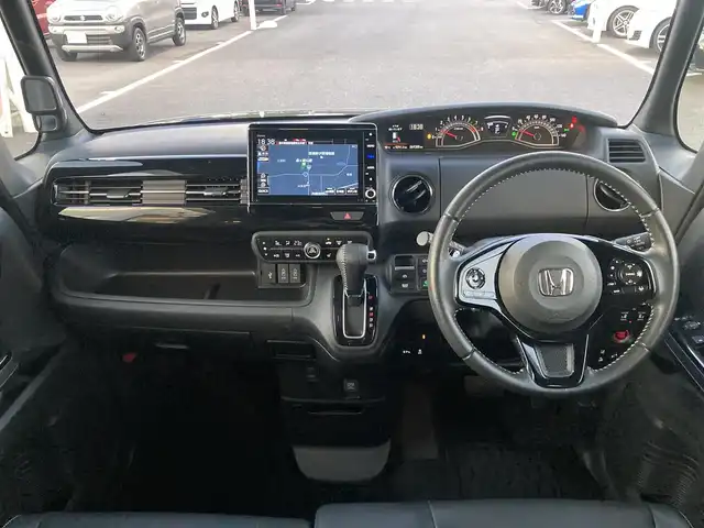 ホンダ Ｎ ＢＯＸ カスタム L ターボ 栃木県 2022(令4)年 7万km クリスタルブラックパール ホンダセンシング/純正8インチメモリナビ/フルセグTV/DVD/Bluetooth/USB/バックカメラ/ETC/ナビ連動ドライブレコーダー/アダプティブクルーズコントロール/両側パワースライドドア/スマートキー×2/ハーフレザーシート/シートヒーター/LEDオートライト/フォグランプ/電子パーキング/パドルシフト/パーキングセンサー