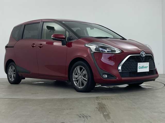 トヨタ シエンタ ハイブリッド ファンベースG セーフティED 茨城県 2020(令2)年 2.1万km センシュアルレッドマイカ 禁煙車 純正ナビ（NSZT-W68T） ビルドインETC トヨタセーフティ 前後ドラレコ 両側パワースライドドア 全方位カメラAC100V　前席シートヒーター ハンドルヒーター クルーズコントロール LEDヘッドライト 革調シートカバー（ｃlazzio) 前後クリアランスソナー
