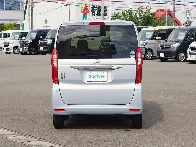 ホンダ Ｎ ＢＯＸ G ホンダセンシング 山形県 2020(令2)年 6.6万km モーニングミストブルーM 4WD/ワンオーナー/SDナビ/　　【CD DVD BT ワンセグ】/バックカメラ/両側スライドドア/レーダークルーズコントロール/LEDオートヘッドライト/シートヒーター/14インチアルミホイール/ドライブレコーダー/ステアリングスイッチ/電動格納ウィンカーミラー/フロアマット/ドアバイザ―/スマートキー×2/ETC