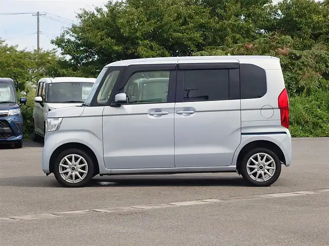 ホンダ Ｎ ＢＯＸ G ホンダセンシング 山形県 2020(令2)年 6.6万km モーニングミストブルーM 4WD/ワンオーナー/SDナビ/　　【CD DVD BT ワンセグ】/バックカメラ/両側スライドドア/レーダークルーズコントロール/LEDオートヘッドライト/シートヒーター/14インチアルミホイール/ドライブレコーダー/ステアリングスイッチ/電動格納ウィンカーミラー/フロアマット/ドアバイザ―/スマートキー×2/ETC