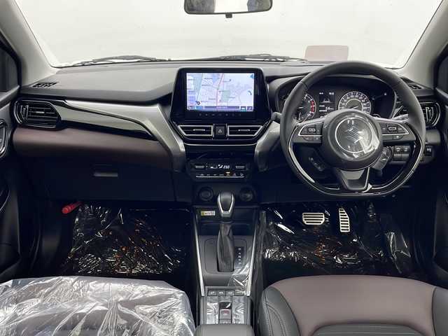 スズキ フロンクス 秋田県 2024(令6)年 0.1千km パールⅡ 4WD/純正メモリナビ　/Bluetooth/AM/FM/AppleCarPlay/AndroidAuto/全方位カメラ　/デュアルセンサーブレーキサポートII　/レーダークルーズコントロール　/パドルシフト　/レーンキープアシスト/横滑り防止装置/アイドリングストップ/ヘッドアップディスプレイ/前席シートヒーター　/LEDヘッドライト　/フォグランプ/USBポート　/スペアキー/電動パーキング/オートホールド/ヒルディセントコントロール/ダウンヒルアシスト/ステアリングスイッチ/純正アルミホイール