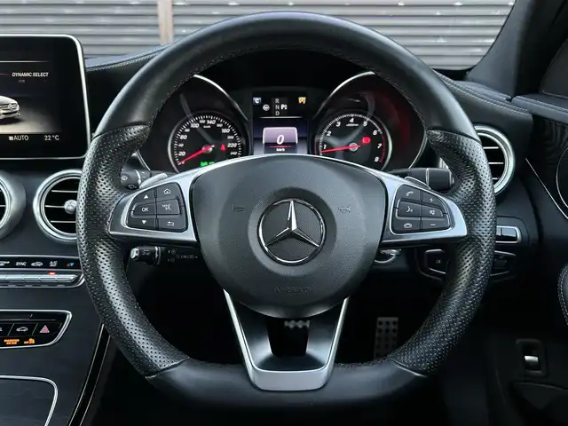 メルセデス・ベンツ Ｃ２００ アバンギャルド AMGライン 宮崎県 2016(平28)年 1.7万km ダイヤモンドホワイト 純正ナビ/・フルセグTV・CD・DVD・BT・USB/バックカメラ/レザーシート/レーダークルーズコントロール/BASプラス/PRE-SAFE/アクティブレーンキープアシスト/アクティブブラインドスポットアシスト/リアＣＰＡ/ディストロニック・プラス/パワーシート/シートヒーター/LEDヘッドライト/オートライト/アンビエントライト/純正フロアマット/純正18インチAMGアルミホイール/ETC2.0