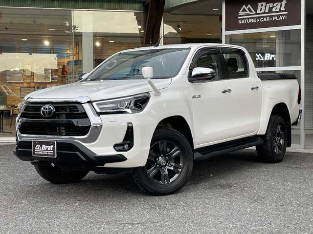 トヨタ ハイラックス Z 福島県 2021(令3)年 3.9万km スーパーホワイトⅡ 衝突被害軽減ブレーキ/レーンキープアシスト/レーダークルーズコントロール/リヤデフロック/LEDヘッドライト/オートライト/純正アルミホイール/純正フロアマット/アルパインナビ（CD・DVD・BT・TV）/バックカメラ/ハードトノカバー