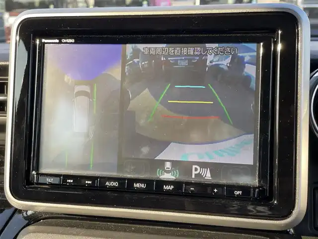 スズキ スペーシア カスタム HYBRID XS ターボ 青森県 2018(平30)年 7.4万km ムーンライトバイオレットPM ４WD/純正オプションナビ/フルセグTV/CD/DVD/BT/全方位/バックカメラ/前席シートヒーター/アイドリングオフ/車線逸脱システム/横滑り防止装置/衝突被害軽減システム/コーナーセンサー/クルーズコントロール/パドルシフト/オートライト/純正フロアマット