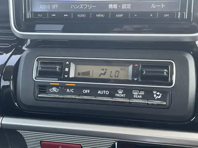 スズキ スペーシア カスタム HYBRID XS ターボ 青森県 2018(平30)年 7.4万km ムーンライトバイオレットPM ４WD/純正オプションナビ/フルセグTV/CD/DVD/BT/全方位/バックカメラ/前席シートヒーター/アイドリングオフ/車線逸脱システム/横滑り防止装置/衝突被害軽減システム/コーナーセンサー/クルーズコントロール/パドルシフト/オートライト/純正フロアマット
