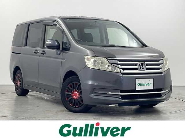 ホンダ ステップワゴン G Eセレクション 群馬県 2013(平25)年 12.4万km ポリッシュドメタルメタリック 純正9型ナビ 純正9型後席モニター　バックカメラ　両側電動スライドドア　純正ビルトインETC アイドリングストップ　ステアリングリモコン　HIDヘッドライト　オートライト　スマートキー　禁煙車