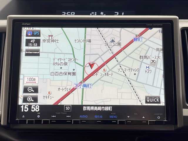 ホンダ ステップワゴン G Eセレクション 群馬県 2013(平25)年 12.4万km ポリッシュドメタルメタリック 純正9型ナビ 純正9型後席モニター　バックカメラ　両側電動スライドドア　純正ビルトインETC アイドリングストップ　ステアリングリモコン　HIDヘッドライト　オートライト　スマートキー　禁煙車