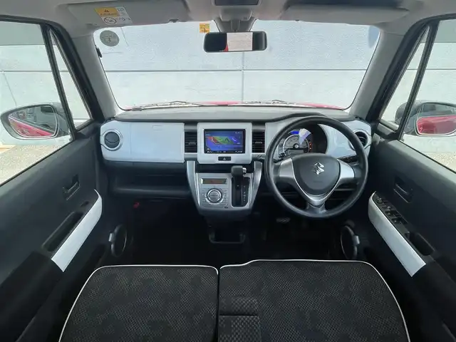スズキ ハスラー G 千葉県 2018(平30)年 6.7万km フェニックスレッドパール/ブルーイッシュブラックパール 衝突軽減ブレーキ/社外メモリナビ/　DVD/CD/USB/シートヒーター(D/N席)/スマートキー/プッシュスタート/HIDヘッドライト/オートライト/純正フロアマット