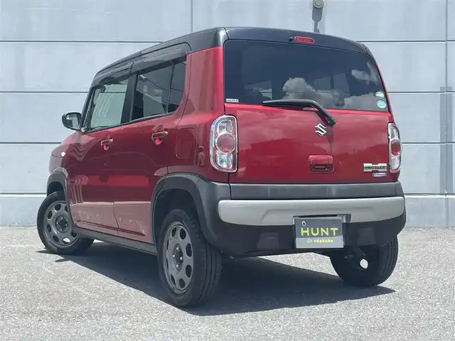 スズキ ハスラー G 千葉県 2018(平30)年 6.7万km フェニックスレッドパール/ブルーイッシュブラックパール 衝突軽減ブレーキ/社外メモリナビ/　DVD/CD/USB/シートヒーター(D/N席)/スマートキー/プッシュスタート/HIDヘッドライト/オートライト/純正フロアマット