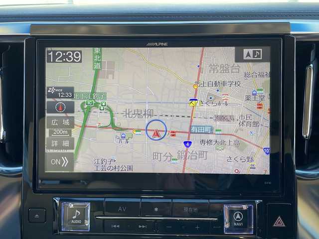 トヨタ アルファードハイブリット G 道東・釧路十勝 2015(平27)年 8.7万km ブラック １０型アルパインナビ　フリップダウンモニター　ＣＤ／ＤＶＤ再生　Ｂｌｕｅｔｏｏｔｈ　フルセグ　バッグカメラ　両側パワースライドドア　クルコン　ドラレコ　ＥＴＣ　純正１７インチＡＷ　ＬＥＤヘッドライト