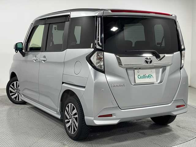 トヨタ ルーミー カスタムG 広島県 2022(令4)年 3.8万km ブライトシルバーM カロッツェリア９型ナビ/バックカメラ/両側パワースライドドア/レーダークルーズコントロール/ＥＴＣ/前後ドラレコ/コーナーセンサー/オートマチックハイビーム/衝突被害軽減ソステム/フォグランプ/レーンキープアシスト/ＬＥＤヘッドライト/エアバッグ(運転席/助手席)/純正14インチアルミホイール