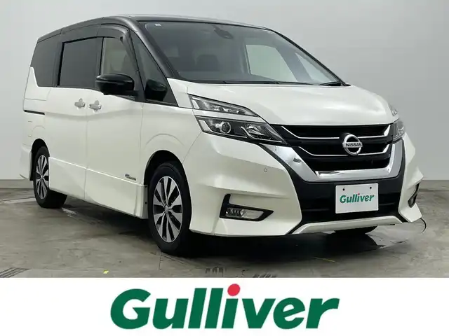 日産 セレナ ハイウェイスター G 岡山県 2016(平28)年 7.8万km ブリリアントホワイトパール 2トーン セーフティパックB/・アラウンドビューモニター/・インテリジェントルームミラー/・パーキングアシスト/・プロパイロット /・ステアリングスイッチ/純正9インチナビ MM516D-L/BT/地デジ/CD/DVD/AUX/CarPlay/純正11インチフリップダウンモニター/両側パワースライドドア /LEDヘッドライト/前方ドラレコ /オートライト /ETC/純正16インチアルミホイール/純正フロアマット/コーナーセンサー /プッシュスタート /スマートキー