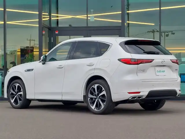 マツダ ＣＸ－６０ XD HV プレミアムモダン 東京都 2023(令5)年 1.8万km ロジウムホワイトプレミアムメタリック 純正ナビ/BOSEサウンドシステム/アラウンドビューモニター/アダプティブクルーズコントロール/パワーバックドア/サンルーフ/純正アルミホイール/デジタルインナーミラー/ブラインドスポットモニター/ヘッドアップディスプレイ/パワーシート/ビルトインETC/プッシュスタート/キーレスエントリー/アイドリングストップ/コーナーセンサー/Bluetooth/衝突軽減ブレーキ