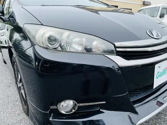 トヨタ ウィッシュ 1．8S モノトーン 千葉県 2015(平27)年 3万km ブラック メーカーナビ　【フルセグTV、Bluetooth、AMFMラジオ、CD】/16インチ純正アルミホイール/純正フロアマット/パドルシフト/全席ハーフレザーシート/全席パワーウィンドウ/ウィンカーミラー/電動格納ミラー/オートフロントライト/プッシュスタート/走行モード切替【エコモー/ドアバイザー/横滑り防止機能ド、パワーモード】/ビルドインETC/nanoe空調