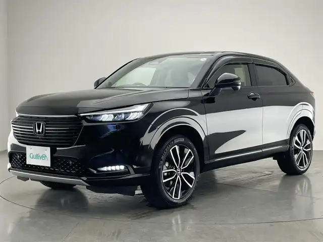 ホンダ ヴェゼル ハイブリッド e:HEV Z 愛知県 2022(令4)年 4.2万km クリスタルブラックパール 純正９型ナビ　全方位カメラ　禁煙車　フルセグＴＶ　カープレイ　ワイヤレス充電　ハーフレザー　シートヒーター　電動リゲート　電動パーキング　ホンダセンシング　衝突軽減　追従クルコン　ＬＥＤオートライト　前後ドライブレコーダー　BSM　ダウンヒルアシスト
