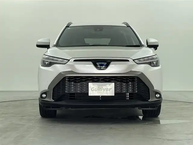 トヨタ カローラ クロス ハイブリッド Z 福島県 2022(令4)年 5.4万km プラチナホワイトパールマイカ ４WD/ディスプレイオーディオ/【AM/FM/Bluetooth】/バックカメラ/ETC/オートライト/LEDヘッドライド/プッシュスタート/スマートキー/スペアキー/コーナーセンサー/ハーフレザーシート/パワーシート（運転席）/ハンドルヒーター/シートヒーター（運転席/助手席）/電動リアゲート