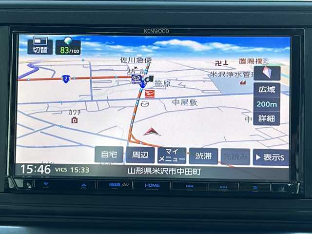 ダイハツ キャスト アクティバ X 山形県 2015(平27)年 8.4万km ファイアークォーツレッドM 禁煙車/4WD/横滑り防止装置/ダウンヒルアシストコントロール/オートライト/社外ナビ/（ワンセグ/AM/FM/DVD/IPOD)/テレビキャンセラー/スマートキー×２/エンジンスターター/純正フロアマット/取扱説明書/記録簿