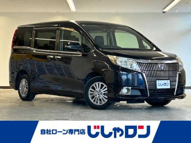トヨタ エスクァイア Gi 静岡県 2015(平27)年 14.1万km スパークリングブラックパールクリスタルシャイン (株)IDOMが運営する【じしゃロン浜松店】の自社ローン専用車両になりますこちらは現金またはオートローンご利用時の価格です。自社ローンご希望の方は別途その旨お申付け下さい/純正ＳＤナビ(NSZT-Y64T)/SD/CD/DVD/フルセグTV/Bluetooth/３列シート/運転席＆助手席シートヒーター/ホット＆クールボックス/クルーズコントロール/ＭＴモード付ＡＴ/オートライト/ＥＴＣ/バックカメラ/スマートキー