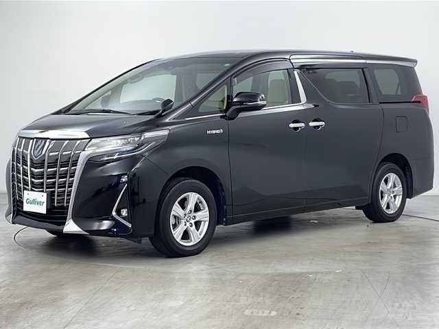 トヨタ アルファードハイブリット X 道央・札幌 2020(令2)年 3万km ブラック ・4WD/・純正ナビ&CD&DVD&BT&Mirasast&フルセグ/・両側パワースライドドア/・純正フリップダウンモニター/・バックカメラ/・トヨタセーフティセンス/・純正ドライブレコーダー/・ビルトインETC/・ステアリングスイッチ/・純正16インチAW/・LEDヘッドライト/・LEDフォグランプ