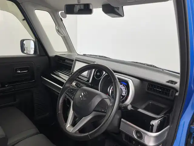 スズキ スペーシア カスタム HYBRID XS 富山県 2018(平30)年 3.4万km ブリスクブルーメタリック/ブラック2トーンルーフ 社外ナビ/ワンセグTV/CD/FM/AM/両側パワースライドドア /ハーフレザー /シートヒーター /LEDヘッドライト/オートライト/フロアマット/ドアバイザー/コーナーセンサー/衝突被害軽減ブレーキ/レーンキープアシスト/純正15インチアルミ/スマートキー/スペアキー/プッシュスタート