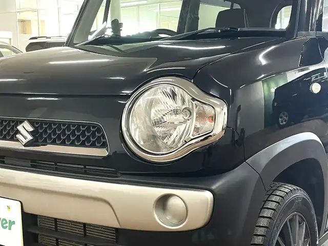 スズキ ハスラー G 道央・札幌 2018(平30)年 2.8万km ブルーイッシュブラックパール3 4WD/寒冷地仕様/社外ディスプレイオーディオ/CD/DVD/Bluetooth/USB/バックカメラ/衝突軽減ブレーキ/レーンキープアシスト/横滑り防止/アイドリングストップ/ドライブレコーダー/ETC/スマートキー×2/社外エンジンスターター/シートヒーター（D/N）/ミラーヒーター/純正スチールホイール付きサマータイヤセット積込み/　165/60/15　2018年製　4mm/保証書/取扱説明書