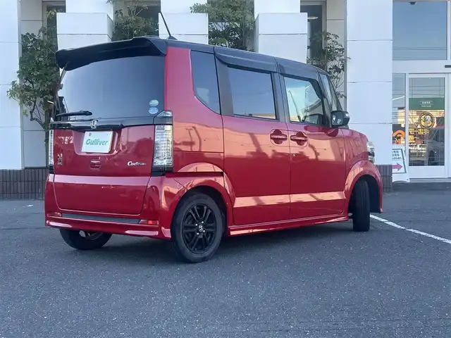ホンダ Ｎ ＢＯＸ カスタム G Lパッケージ 静岡県 2016(平28)年 19万km 赤Ⅱ 片側パワースライドドア/HIDヘッドライト/フロントエアロバンパー/フロントフォグランプ/社外SDナビ/フルセグ/FM/AM/CD/DVD/電動格納ミラー/プッシュスタート