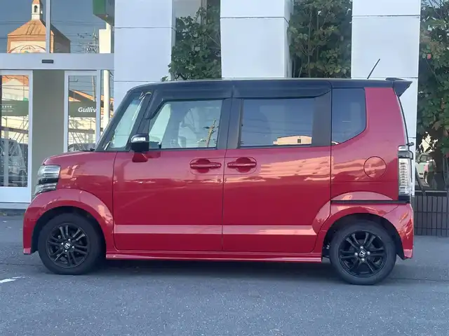 ホンダ Ｎ ＢＯＸ カスタム G Lパッケージ 静岡県 2016(平28)年 19万km 赤Ⅱ 片側パワースライドドア/HIDヘッドライト/フロントエアロバンパー/フロントフォグランプ/社外SDナビ/フルセグ/FM/AM/CD/DVD/電動格納ミラー/プッシュスタート
