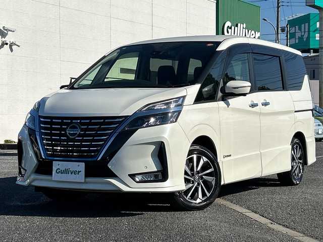 日産 セレナ e－パワー ハイウェイスター V 千葉県 2022(令4)年 3.6万km ブリリアントホワイトパール 10型ナビ　フリップダウンモニター　全方位カメラ　プロパイロット　セーフティパック　ブルーレイ　スマートルームミラー　両側電動スライドドア　ハンズフリーオートスライド　ETC　ドラレコ　オートLED