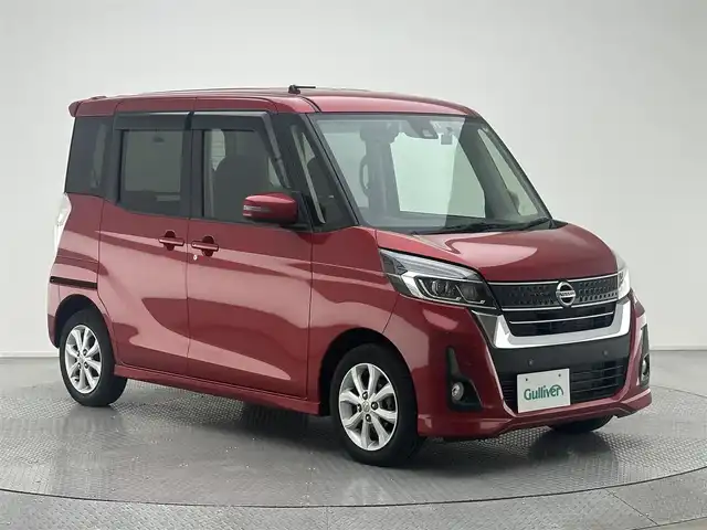 日産 デイズ ルークス ハイウェイスターX 兵庫県 2020(令2)年 1万km スパークリングレッドM 純正CDオーディオ/アラウンドビューモニター/エマージェンシーブレーキ/レーンキープアシスト/コーナーセンサー/前後ドライブレコーダー/片側パワースライドドア/ISOFIX/純正１４インチアルミホイール/LEDヘッドライト/フォグランプ/オートライト/オートハイビーム/ドアバイザー/サーキュレーター