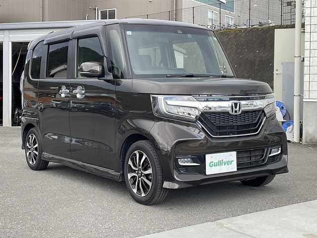 ホンダ Ｎ ＢＯＸ カスタム G EX ホンダセンシング 山梨県 2017(平29)年 5.9万km プレミアムグラマラスブロンズP 純正ナビ/地デジTV/純正CD/DVD/Bluetooth/バックカメラ/両側パワースライドドア/衝突軽減ブレーキ/レーダークルーズコントロール/レーンキープアシスト/LEDヘッドライト/オートライト/純正14インチAW/ドライブレコーダー/スマートキー/ビルトインETC