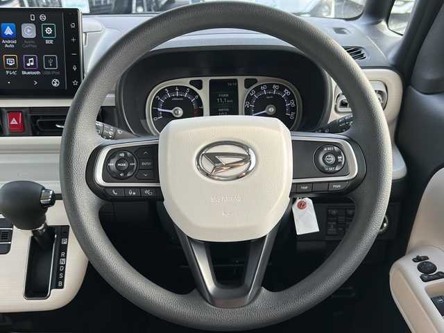 ダイハツ ムーヴ キャンバス ストライプス G ターボ 大阪府 2023(令5)年 0.5万km シャイニングホワイトパール/サンドベージュメタリック スマートアシスト/・衝突回避支援/・認識支援/・運転負荷軽減/・駐車支援/ディスプレイオーディオ/ フルセグ/HDMI/USB/全方位カメラ/ホッとカップホルダー/レーダークルーズ/両側電動スライドドア/おくだけ充電/シートヒーター/コーナーセンサー/LEDヘッドライト
