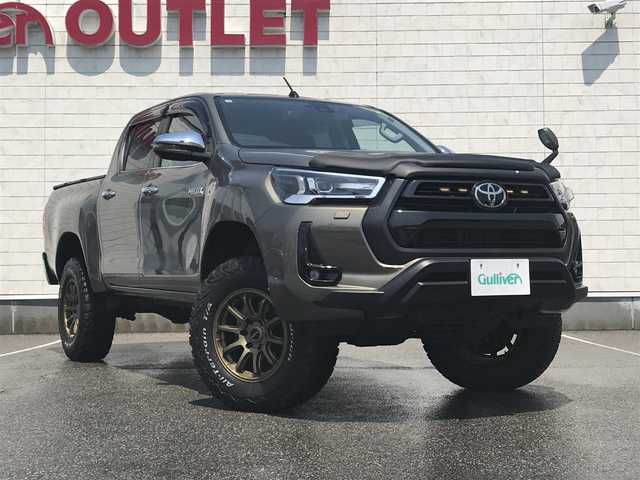 トヨタ ハイラックス Z 富山県 2020(令2)年 3.6万km オキサイドブロンズM アルパイン専用フローティングナビ/フルセグＴＶ／Bluetooth/バックカメラ/リフトアップ/社外ＡＷ１７インチ/前後ドライブレコーダー/レーダークルーズコントロール/レーンキープアシスト/社外トノカバー/ＬＥＤヘッドライト/ETC2.0/横滑り防止装置/セーフティセンス/コーナーセンサー/オートライト/オートマチックハイビーム/保証書／取説有り