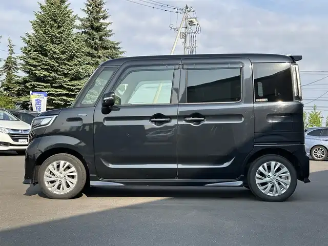 スズキ スペーシア カスタム HYBRID GS 道北・旭川 2018(平30)年 8.8万km ブルーイッシュブラックパール3 (株)IDOMが運営する【じしゃロン旭川店】の自社ローン専用車両になります。こちらは現金またはオートローンご利用時の価格です。自社ローンご希望の方は別途その旨お申付け下さい/　/・社外ナビ(CD/DVD/BT/SD/フルセグ)/・片側パワースライドドア/・両席シートヒーター/・ステアリングリモコン/・プッシュスタート/・スマートキー2個/・取扱説明書