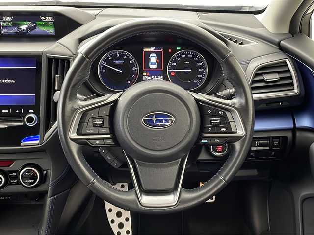 スバル ＸＶ ハイブリッド アドバンス 新潟県 2019(平31)年 4.7万km クールグレーカーキ メーカーOPナビ/（フルセグテレビ/CD/DVD/Bluetooth）/バック・左サイドカメラ/プッシュスタート/スマートキー/レーダークルーズコントロール/ステアリングスイッチ/パドルシフト/革巻きステアリング/LEDライト/オートライト/フロント・リアフォグライト/ブラインドスポットモニター/スペアキー/取扱説明書