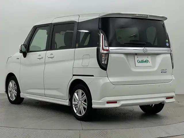 スズキ ソリオ HV MZ 新潟県 2021(令3)年 2.1万km ピュアホワイトP スズキセーフティサポート/禁煙車/ワンオーナー/純正9インチメモリナビ/　　CD/DVD/AM/FM/BT/フルセグ//　　applecarplay/androidauto/アラウンドビューモニター/両側パワースライドドア/アダプティブクルーズコントロール/LEDオートライト/前席シートヒーター/純正15インチアルミホイール付/ステアリングスイッチ/サーキュレーター/アイドリングストップ/ヘッドアップディスプレイ/USBポート/社外ドライブレコーダー/後席パーソナルテーブル/後席ロールサンシェード/スペアキー/スマートキー/ETC