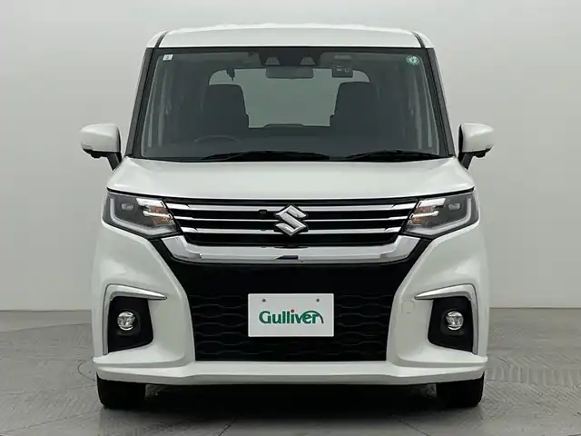 スズキ ソリオ HV MZ 新潟県 2021(令3)年 2.1万km ピュアホワイトP スズキセーフティサポート/禁煙車/ワンオーナー/純正9インチメモリナビ/　　CD/DVD/AM/FM/BT/フルセグ//　　applecarplay/androidauto/アラウンドビューモニター/両側パワースライドドア/アダプティブクルーズコントロール/LEDオートライト/前席シートヒーター/純正15インチアルミホイール付/ステアリングスイッチ/サーキュレーター/アイドリングストップ/ヘッドアップディスプレイ/USBポート/社外ドライブレコーダー/後席パーソナルテーブル/後席ロールサンシェード/スペアキー/スマートキー/ETC