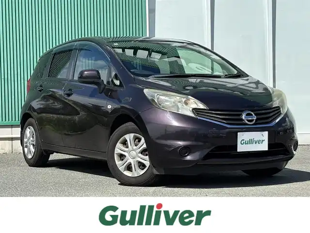 日産 ノート X DIG－S 福岡県 2014(平26)年 5.4万km オーロラモーヴ プッシュスタートボタン/スマートキー/Bluetoothオーディオ/USB入力端子/フルセグTV/純正ホイルカバー/アイドリングストップ