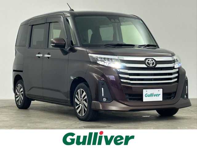 トヨタ ルーミー カスタムG 千葉県 2020(令2)年 2.2万km プラムブラウンパールクリスタルシャイン スマートアシスト/・衝突回避支援ブレーキ機能/・衝突警報機能/・車線逸脱警報機能/・ふらつき警報/・ブレーキ制御付誤発進抑制機能/・先行車発進お知らせ機能/・アダプティブドライビングビーム/・アダプティブクルーズコントロール/・サイドビューランプ/・コーナーセンサー/・路側逸脱警報/・標識認識機能/純正7インチメモリーナビ/・フルセグTV/・Bluetoothオーディオ接続/・CD/DVD再生機能/・全方位カメラ/両側パワースライドドア/LEDヘッドライト/スマートキー/前後コーナーセンサー