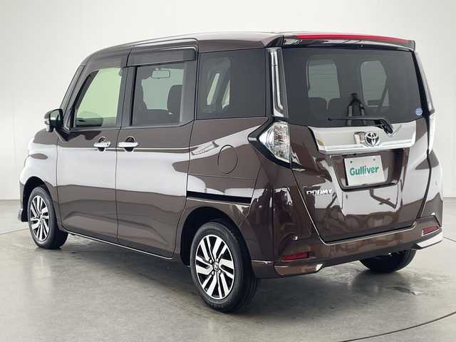 トヨタ ルーミー カスタムG 宮崎県 2020(令2)年 2.2万km プラムブラウンパールクリスタルシャイン 禁煙車/トヨタセーフティセンス/純正ナビTV/（NSCN-W68/CD/Bluetooth/FMAM/ワンセグTV)/純正ドライブレコーダー/純正LEDオートライト/純正LEDフォグ/純正14インチアルミ/純正フロアマット/両側電動スライドドア/アダプティブクルーズコントロール/プリクラッシュセーフティ/オートマチックハイビーム/レーンディパーチャーアラート/クリアランスソナー/電子パーキング/オートホールド/オートエアコン/本革巻ハンドル/スマートキー/プッシュエンジンスタート/スペアキー/新車時保証書/取扱い説明書