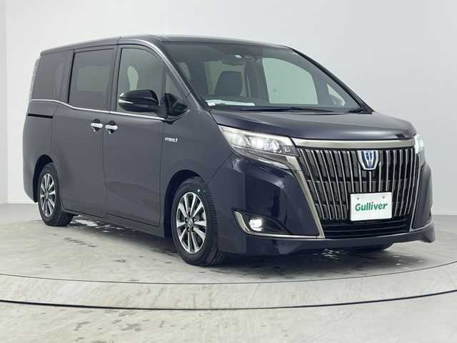 トヨタ エスクァイア ハイブリッド Gi プレミアムパッケージ ブラックテーラード 熊本県 2019(令1)年 5万km スパークリングブラックパールクリスタルシャイン 衝突軽減ブレーキ/両側パワースライドドア/純正１０インチＳＤナビ/フルセグＴＶ/バックカメラ/ＴＯＭ＇Ｓシフトポジションスイッチ/ＫＹＢローファースポーツ/ステアリングヒーター/ＥＴＣ２．０/LEDヘッドライト/フォグランプ
