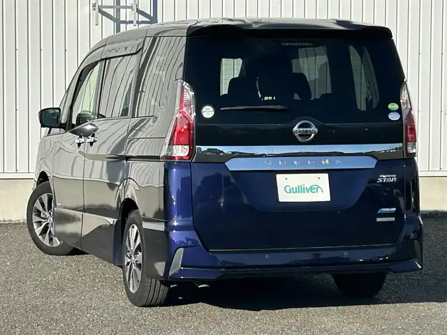 日産 セレナ ハイウェイスター 熊本県 2017(平29)年 2.7万km アズライトブルー 純正9インチナビ/・AM/FM/CD/DVD/BT/SD/USB/・フルセグTV/アラウンドビューモニター/フリップダウンモニター/衝突軽減ブレーキ/レーンキープアシスト/オートハイビーム/クルーズコントロール/ドライブレコーダー/標識認識機能/ふらつき警報/パーキングアシスト/両側電動スライドドア/革巻きステアリング/ステアリングスイッチ/LEDヘッドライト/ETC/純正フロアマット/電動格納ミラー/ウインカーミラー/後席ロールサンシェード/ドアバイザー/プッシュスタート/スペアキー