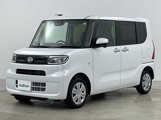 ダイハツ タント X 道央・札幌 2023(令5)年 0.5万km シャイニングホワイトパール ・4WD/・純正ナビ&フルセグ&CD&DVD&BT&SD/・バックカメラ/・両側パワースライドドア/・スマートアシスト/・衝突回避支援ブレーキ/・車線逸脱警報機能/・先行車発進お知らせ機能/・オートマチックハイビーム/・コーナーセンサー/・シートヒーター/・ビルトインETC/・オートライト/・LEDヘッドライト/・スマートキー/・アイドリングストップ/・プッシュスタート/・純正14インチAW
